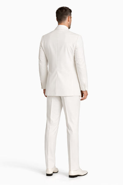 White Classic Fit 2-Button Wedding Tuxedo