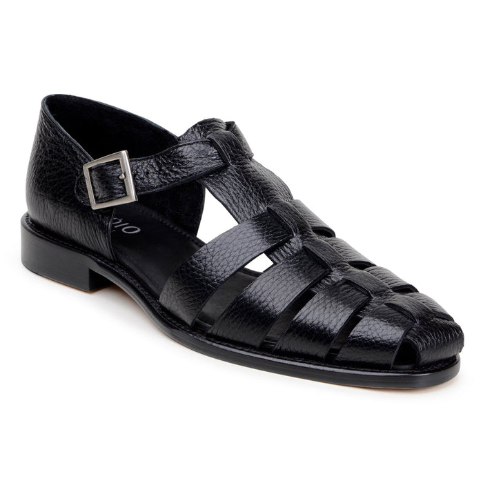 Belvedere Elio - Black Genuine Crocodile Leather Shoe