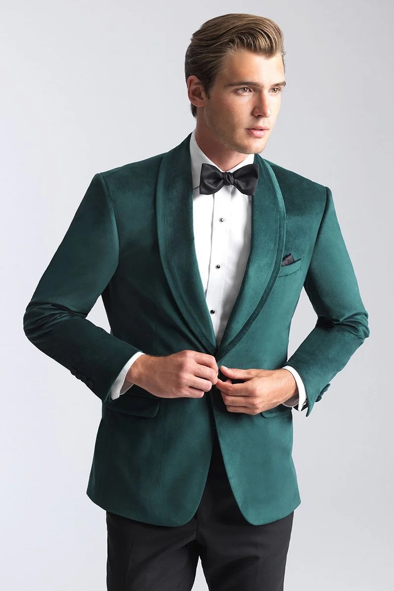 Venice Emerald Green Velvet Dinner Jacket