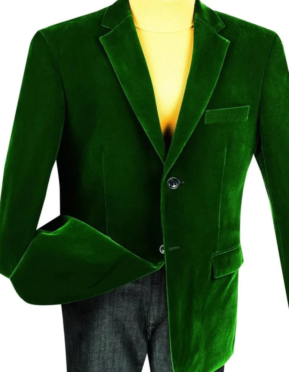 Hunter Green Velvet Tuxedo Dinner Jacket