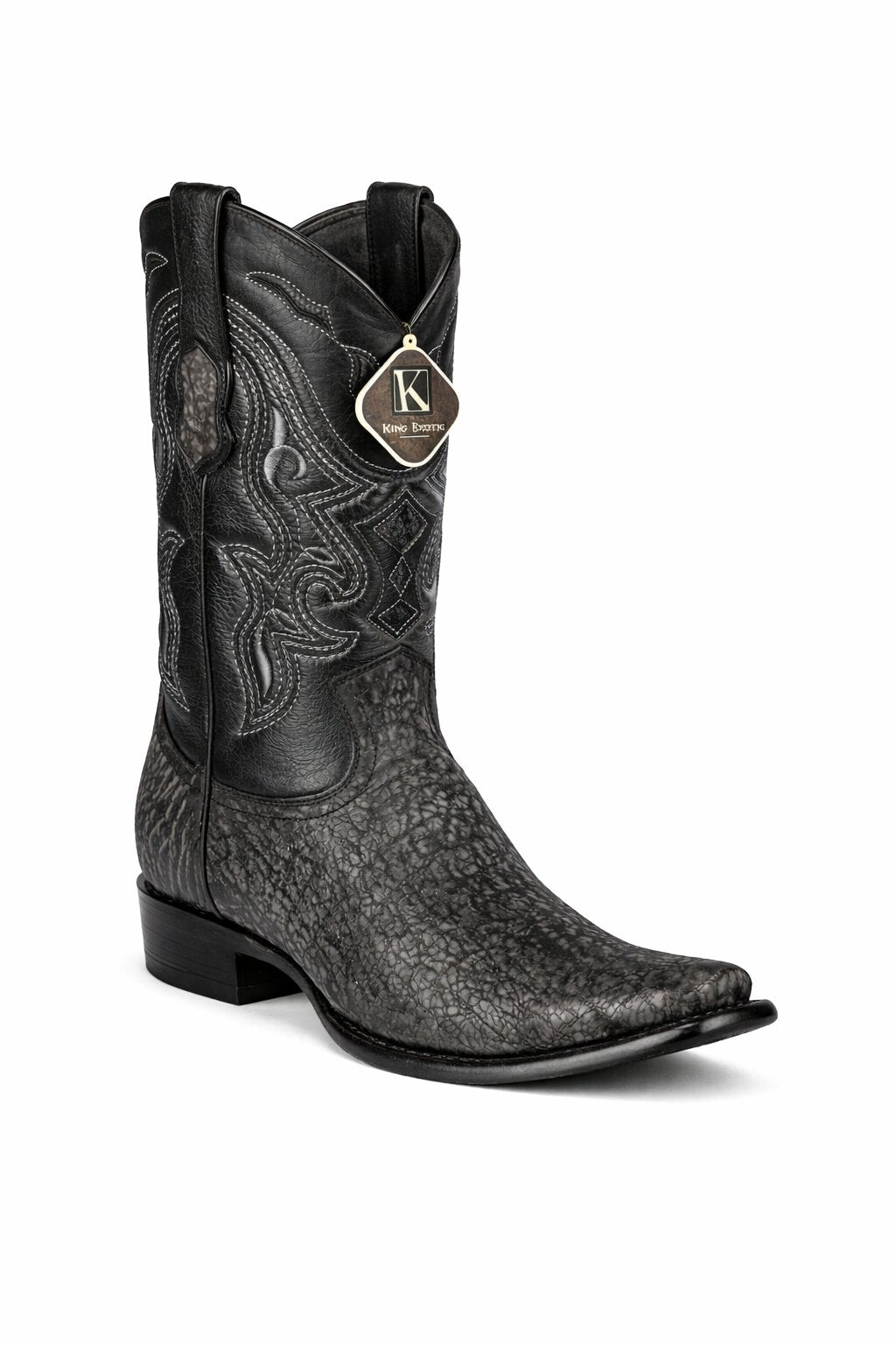 Black Shark Skin Boots Dubai by King Exotic Boots