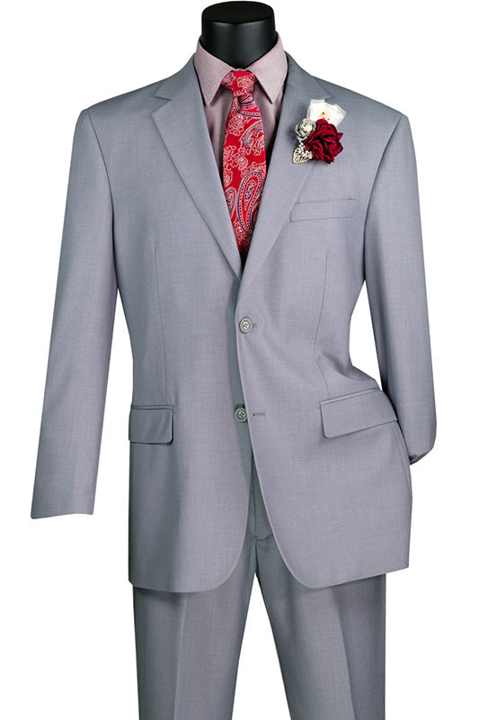 Nola Light Gray Regular Fit 2-Piece Suit