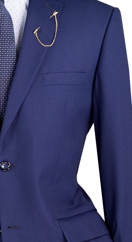 Nola Patriot Blue Regular Fit Suit 2-Piece