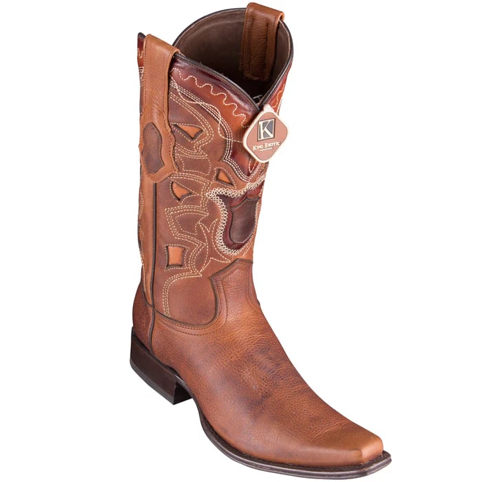Men's Walnut European Toe Cowboy Boots