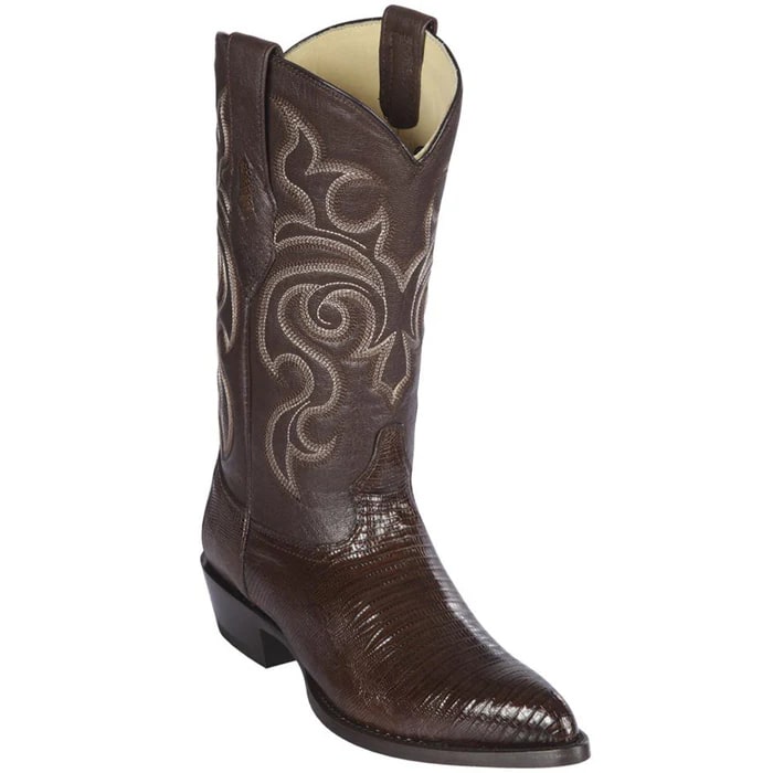 J Toe Western Boots by Los Altos in Lizard Brown