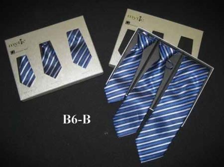 Blue Fabric Protector Stain Resistant Mytie Father And Sons Matching Ties Set - Men's Neck Ties - Mens Dress Tie - Trendy Mens Ties