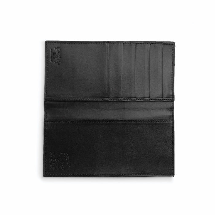 Alligator Checkbook Holder - Black