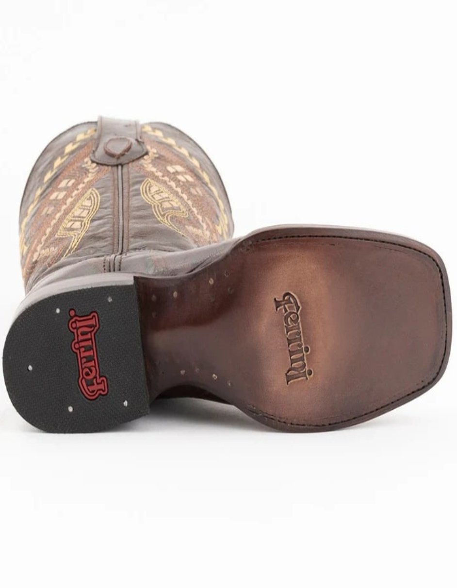 Ferrini Jesse Alligator Print Square Toe Boots