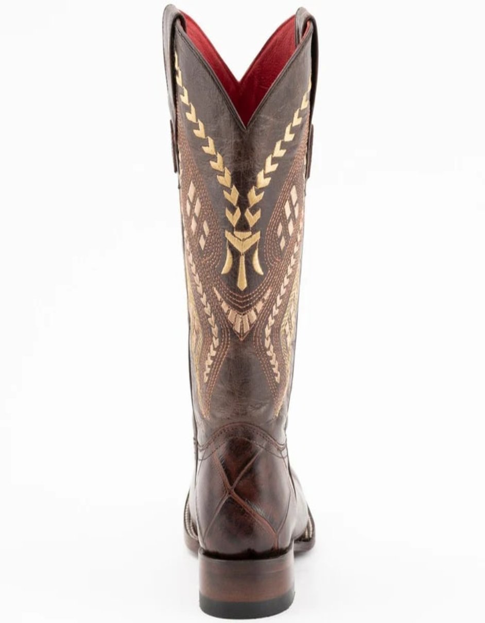 Ferrini Jesse Alligator Print Square Toe Boots