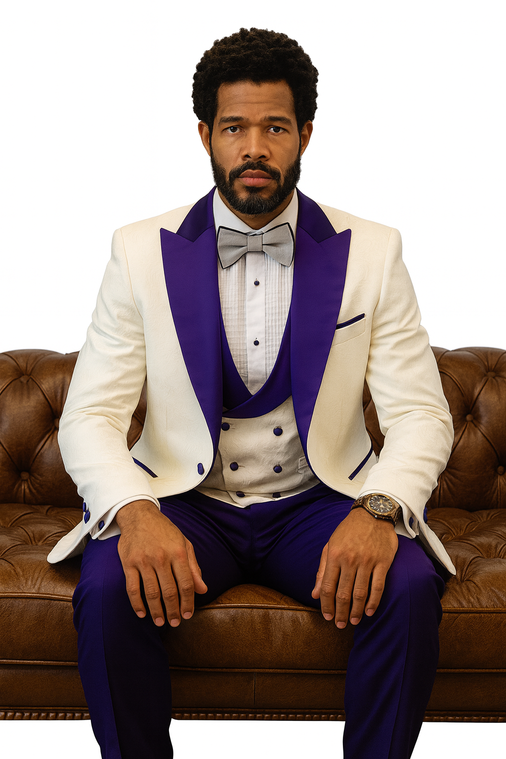 Hilton Paisley Peak Lapel Tuxedo Set