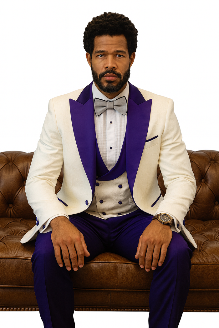 Hilton Paisley Peak Lapel Tuxedo Set