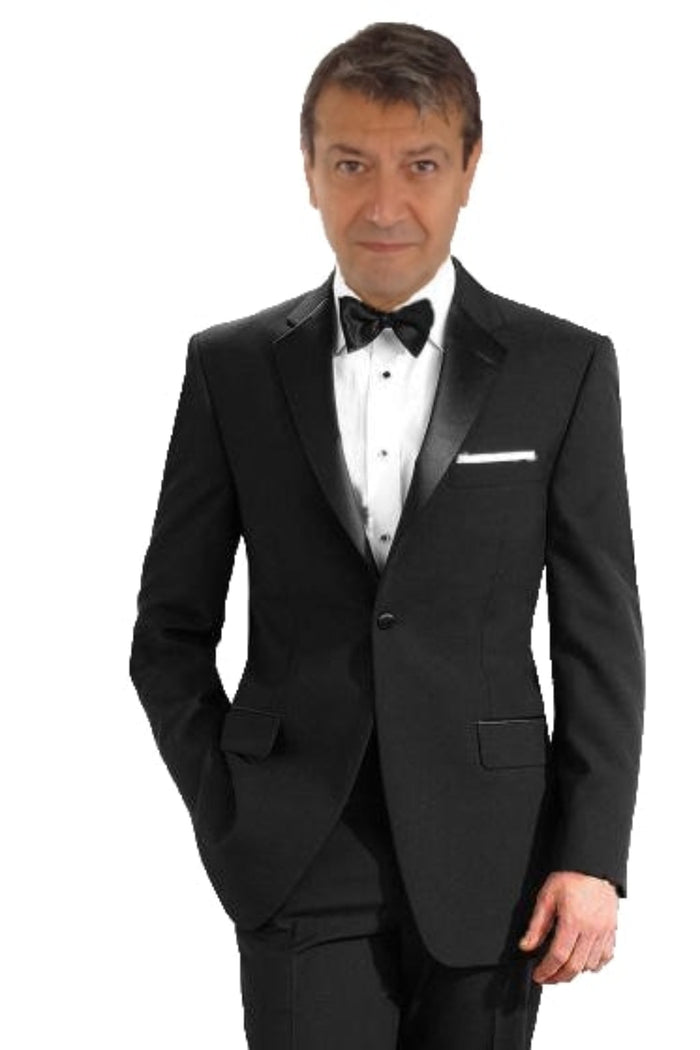 Tiglio 140s Wool 1-Button Tuxedo Black