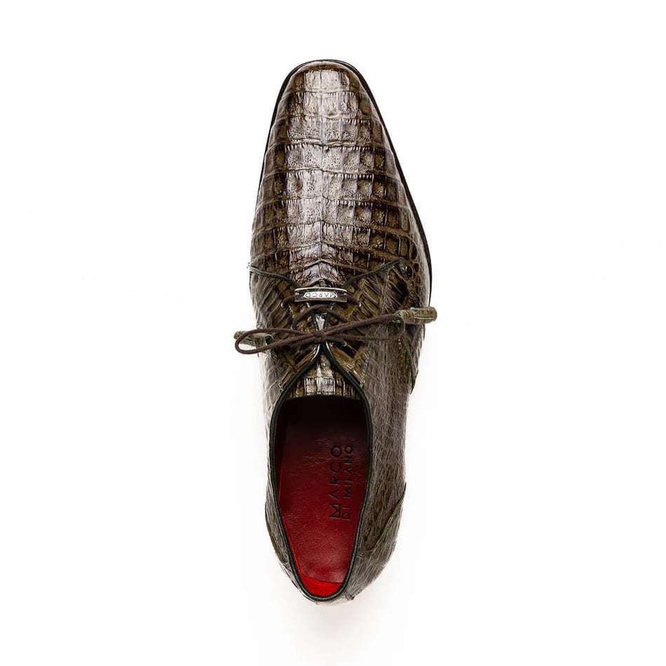 Marco Di Milano Lacio Wood Green Caiman Derby Oxfords