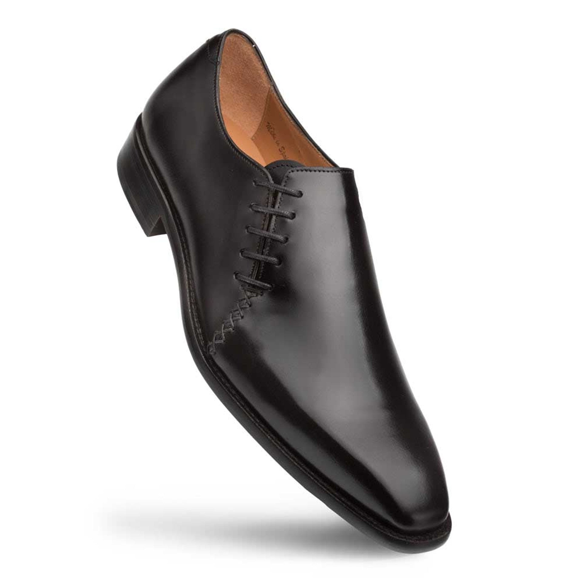 Mezlan Nicos Black Calfskin Cross Lace-Up Shoes