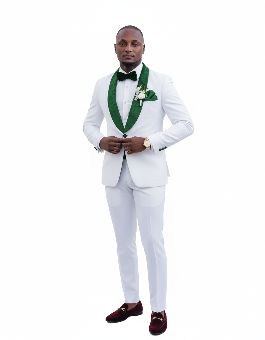 Emerald Green Tuxedo - Hunter Green Tuxedo + Vested Suit