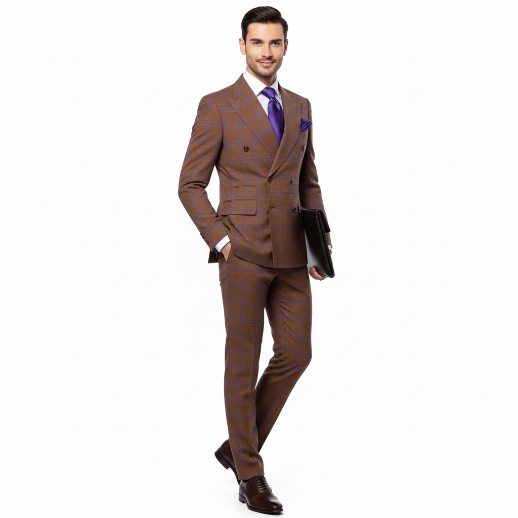 Rossi Man Milano RM1794 Modern Double Breast Suit
