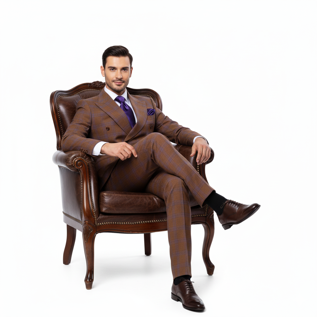 Rossi Man Milano RM1794 Modern Double Breast Suit