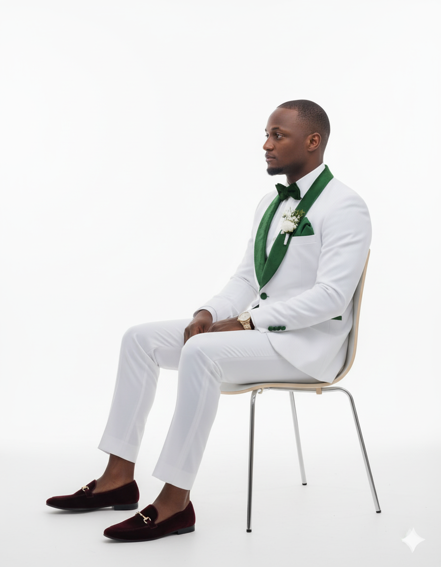 Emerald Green Tuxedo - Hunter Green Tuxedo + Vested Suit