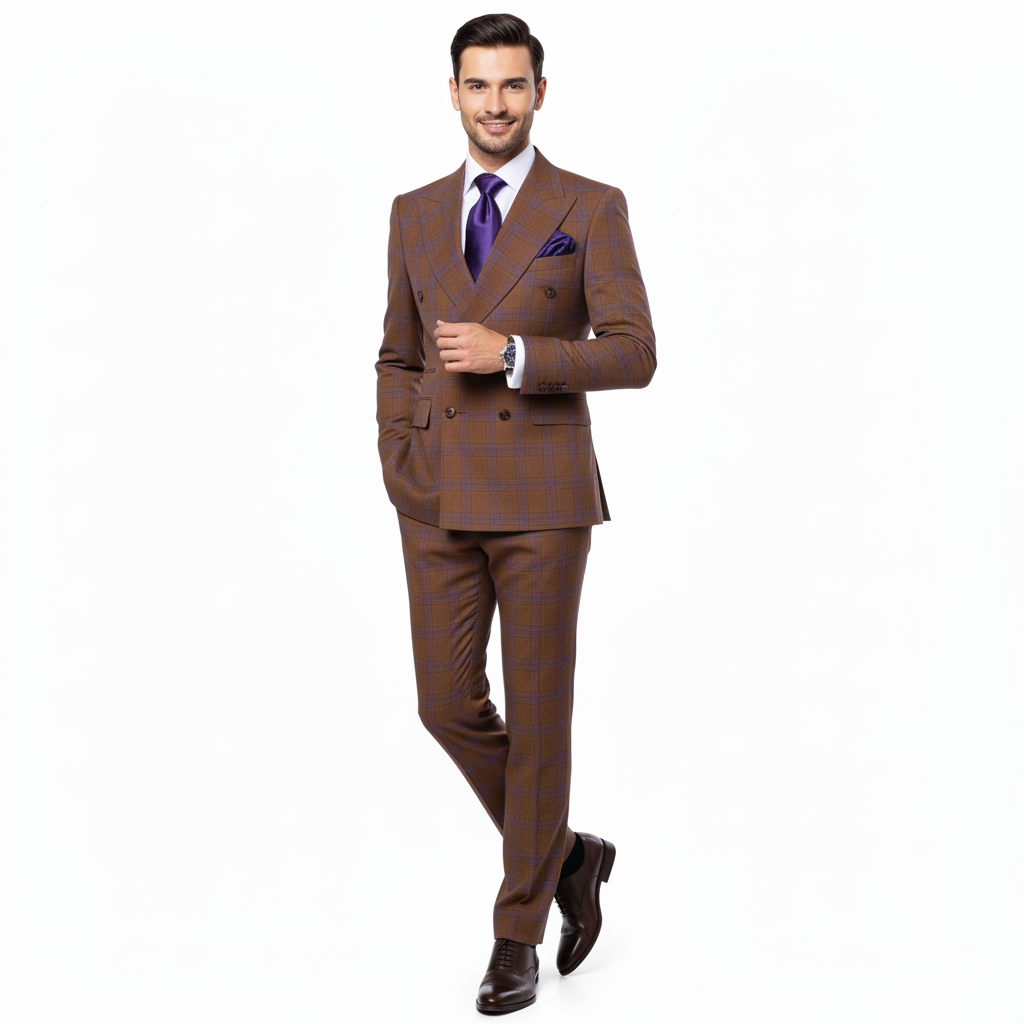 Rossi Man Milano RM1794 Modern Double Breast Suit