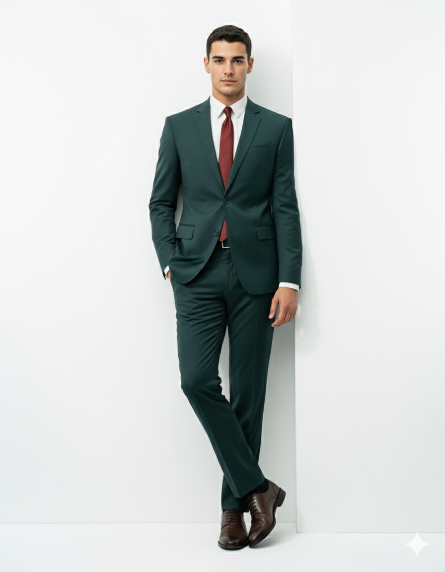 Men's Hitman Agent 47 Black 2 Button Suit +Free Shirt And tie