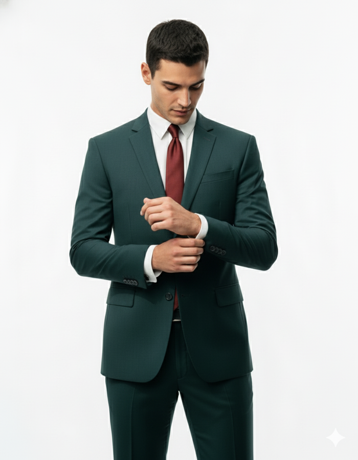 Men's Hitman Agent 47 Black 2 Button Suit +Free Shirt And tie