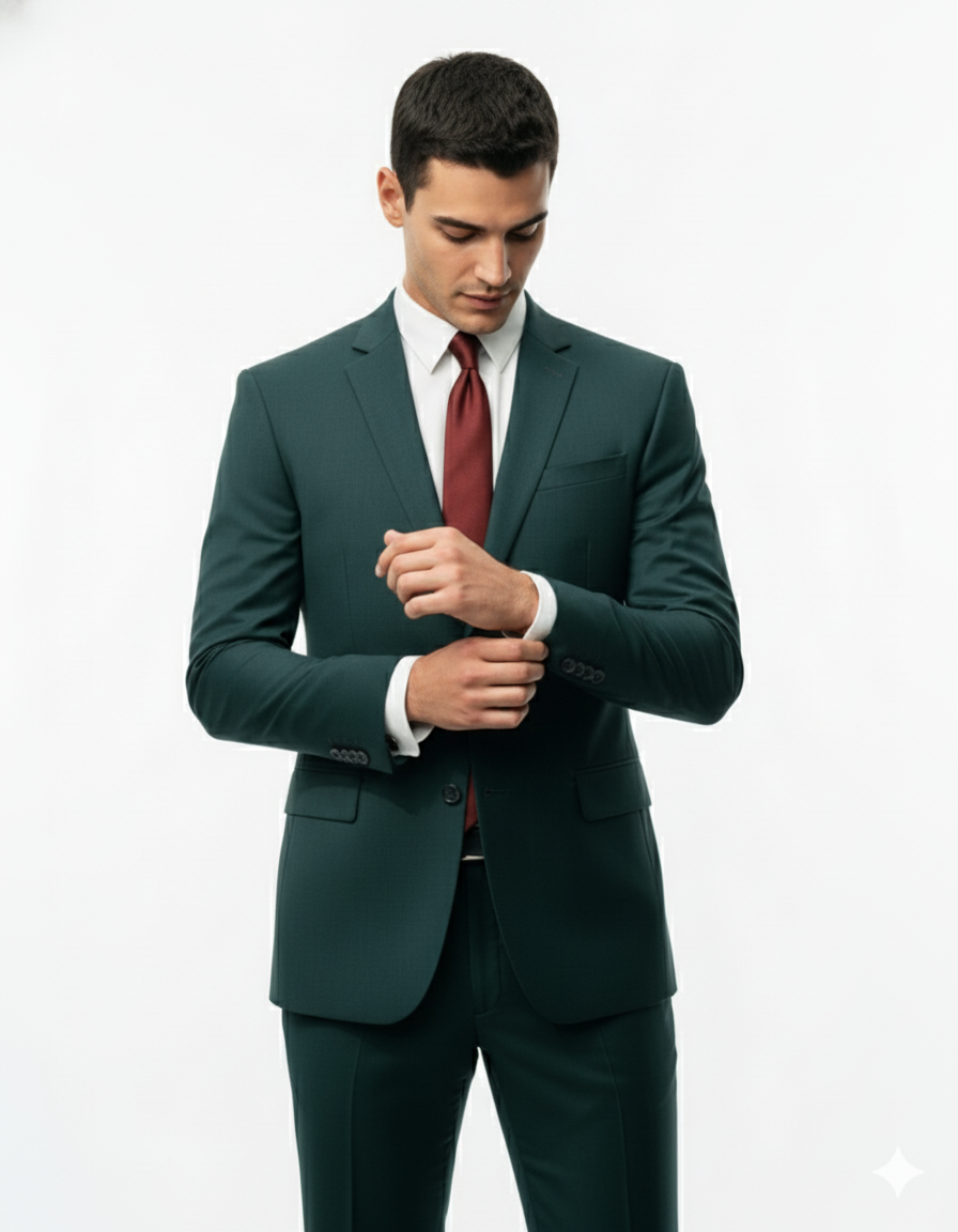 Men's Hitman Agent 47 Black 2 Button Suit +Free Shirt And tie