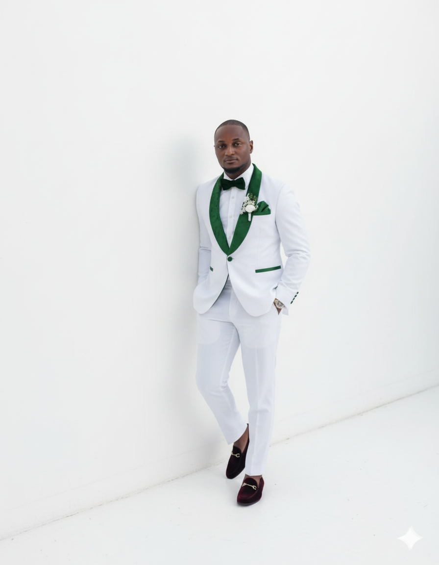 Emerald Green Tuxedo - Hunter Green Tuxedo + Vested Suit