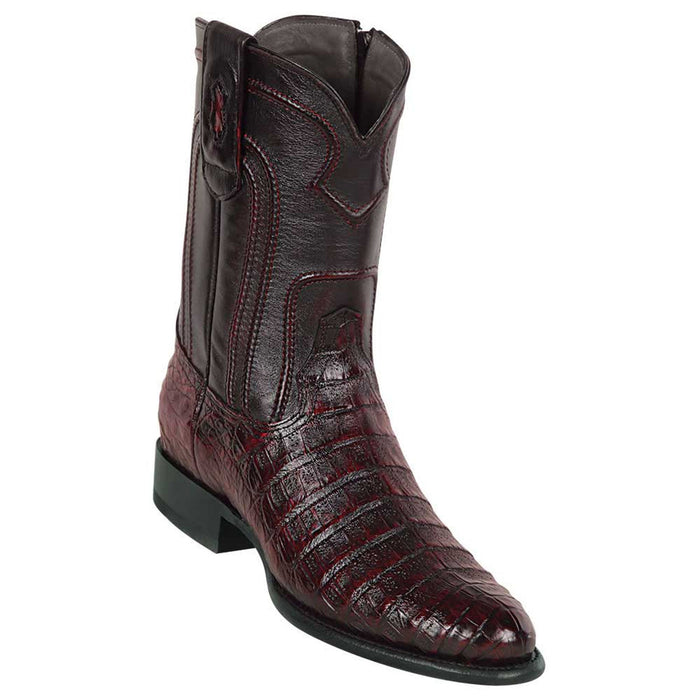 Los Altos Caiman Belly Roper Toe Boots