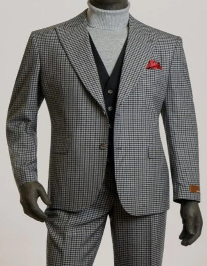 Modern Fit Gray Suit by Rossiman