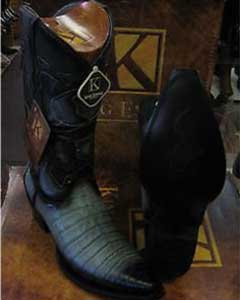 King Exotic Boots Gray Snip Toe Genuine Crocodile Western Cowboy Dress Cowboy Boot Cheap Priced For Sale Online
