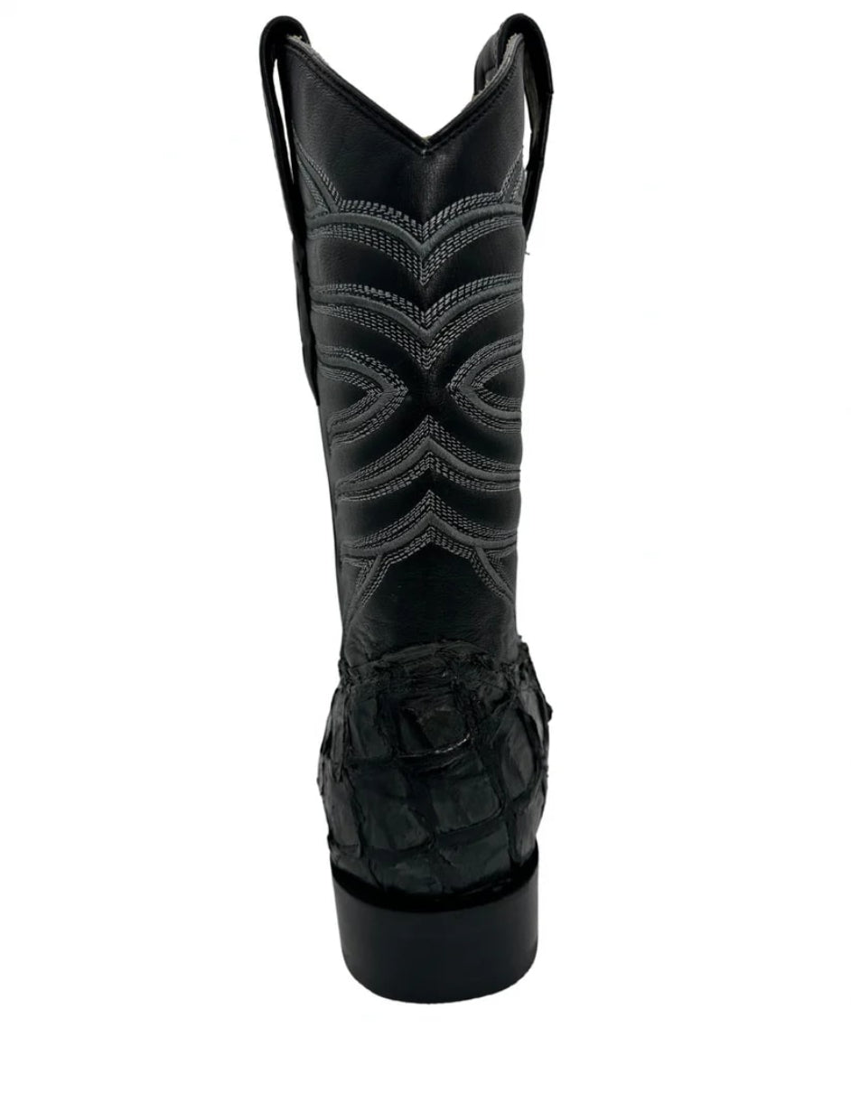 Men's Pirarucu Wide Square Toe Boot by Los Altos