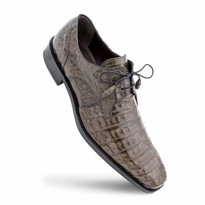 Anderson Grey Crocodile Lace-Up by Mezlan