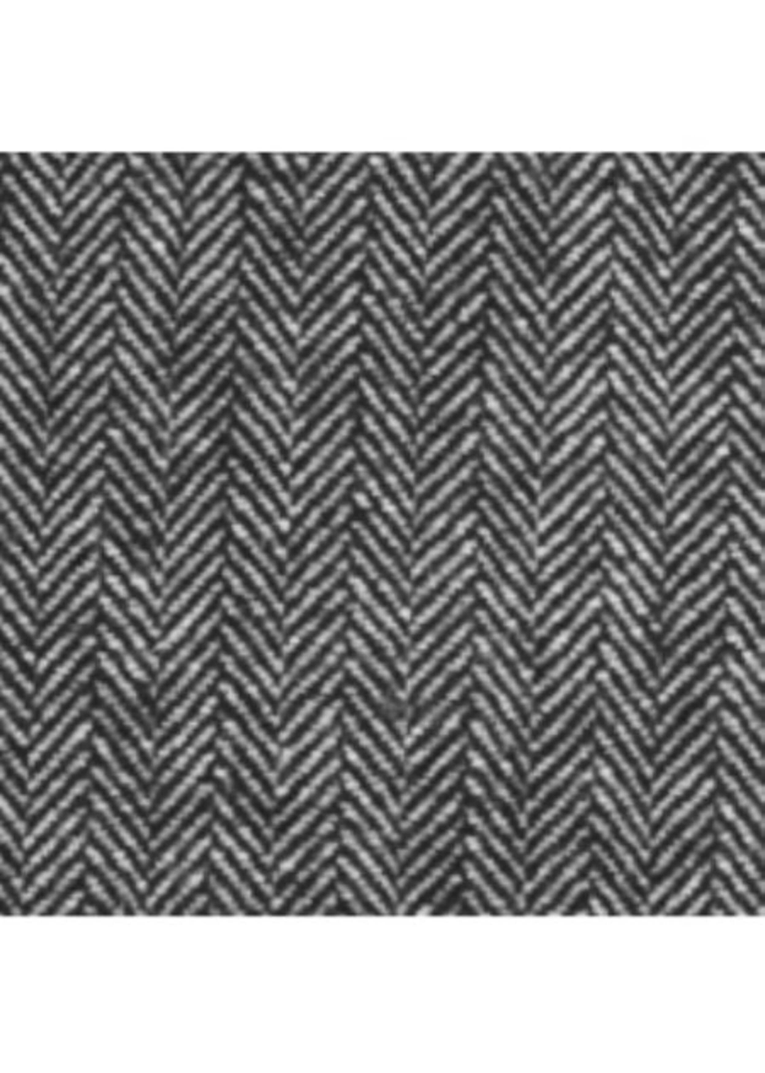 Men's Grey Herringbone Wool Overcoat