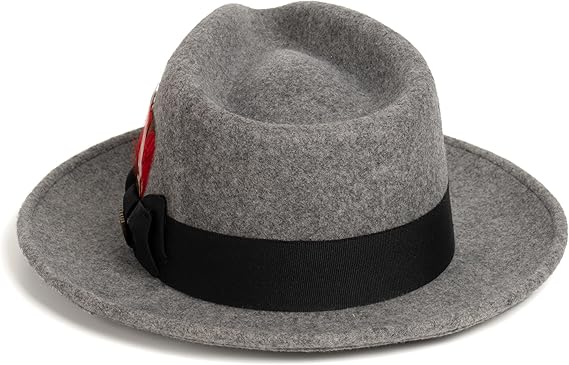 Crushable Australian Wool Grey Fedora Hat