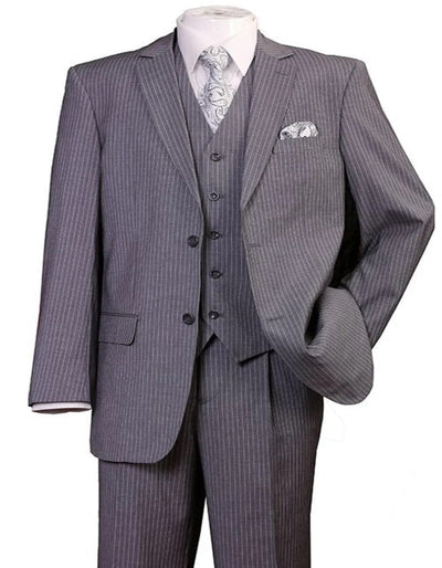 1920s Grey Pinstripe Costume Suit for Men