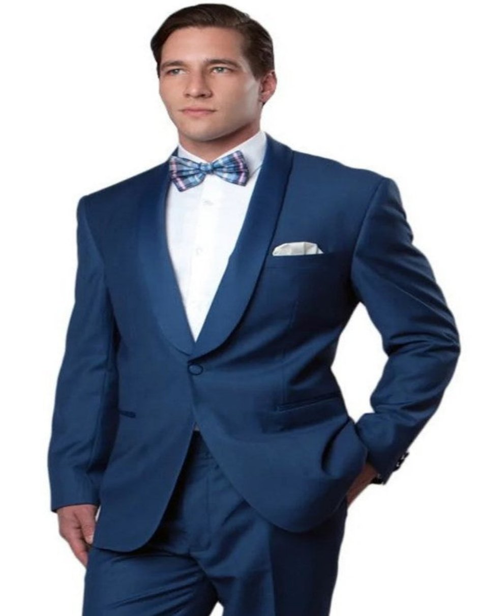 Midnight Blue Prom Suit for Men