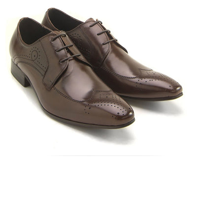 Zota Brown Leather Slip On Loafer for Men