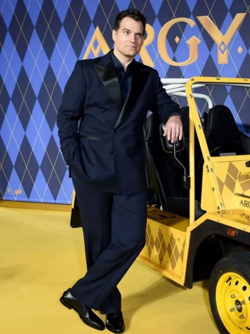 Henry Cavill Argylle Premiere Navy Suit