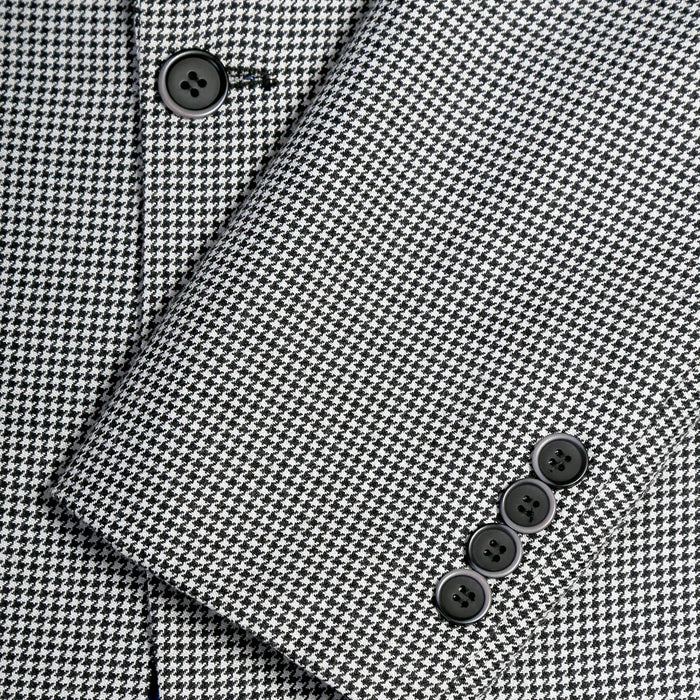 Slim Fit Houndstooth Peak Lapel Suit