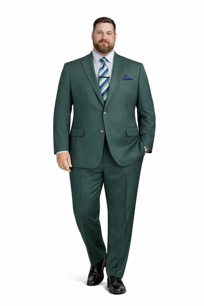 Hunter Green Regular Fit Two Piece Suit