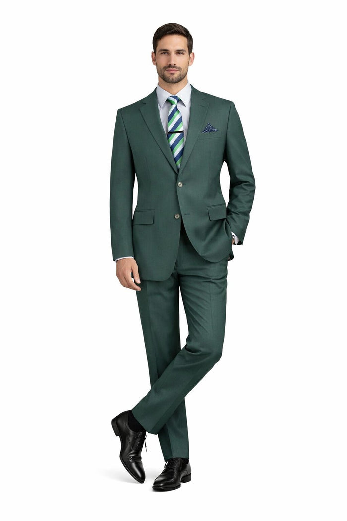 Hunter Green Regular Fit Two Piece Suit