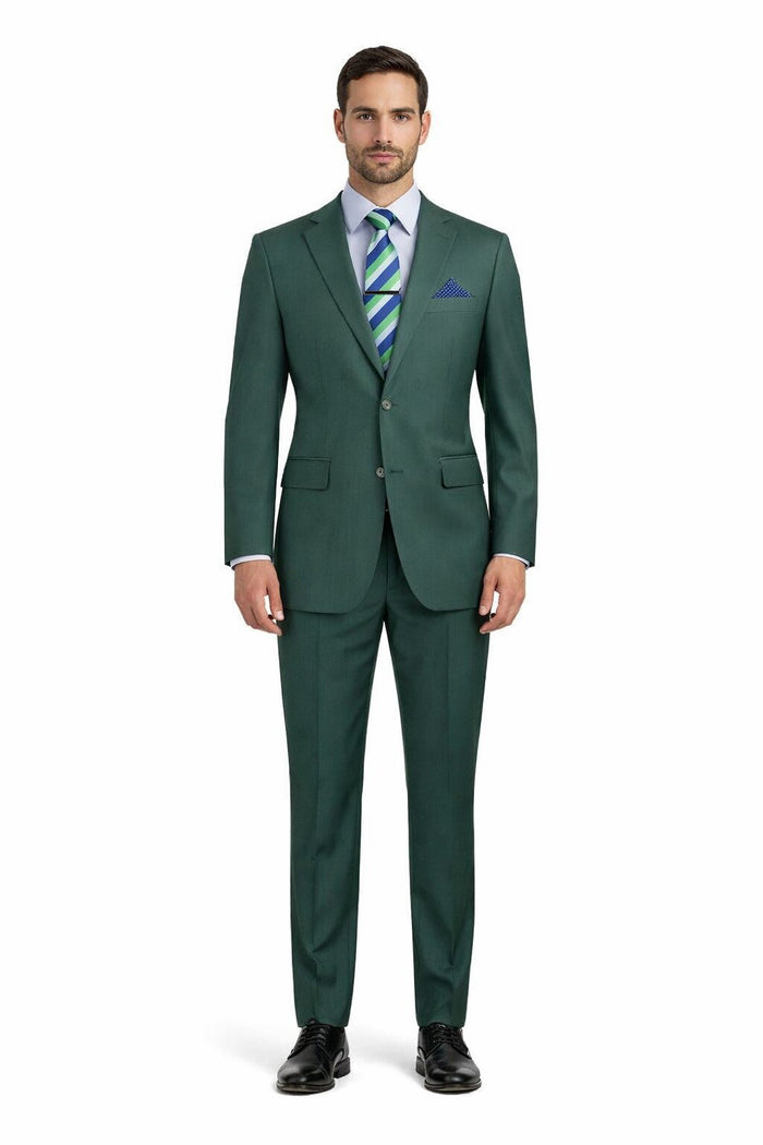 Hunter Green Regular Fit Two Piece Suit