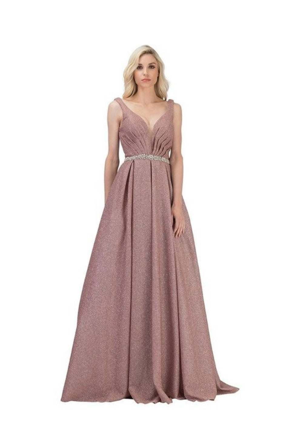 Chicas BT9027 Butterfly Long Floor-Length Formal Style Fabric Dress