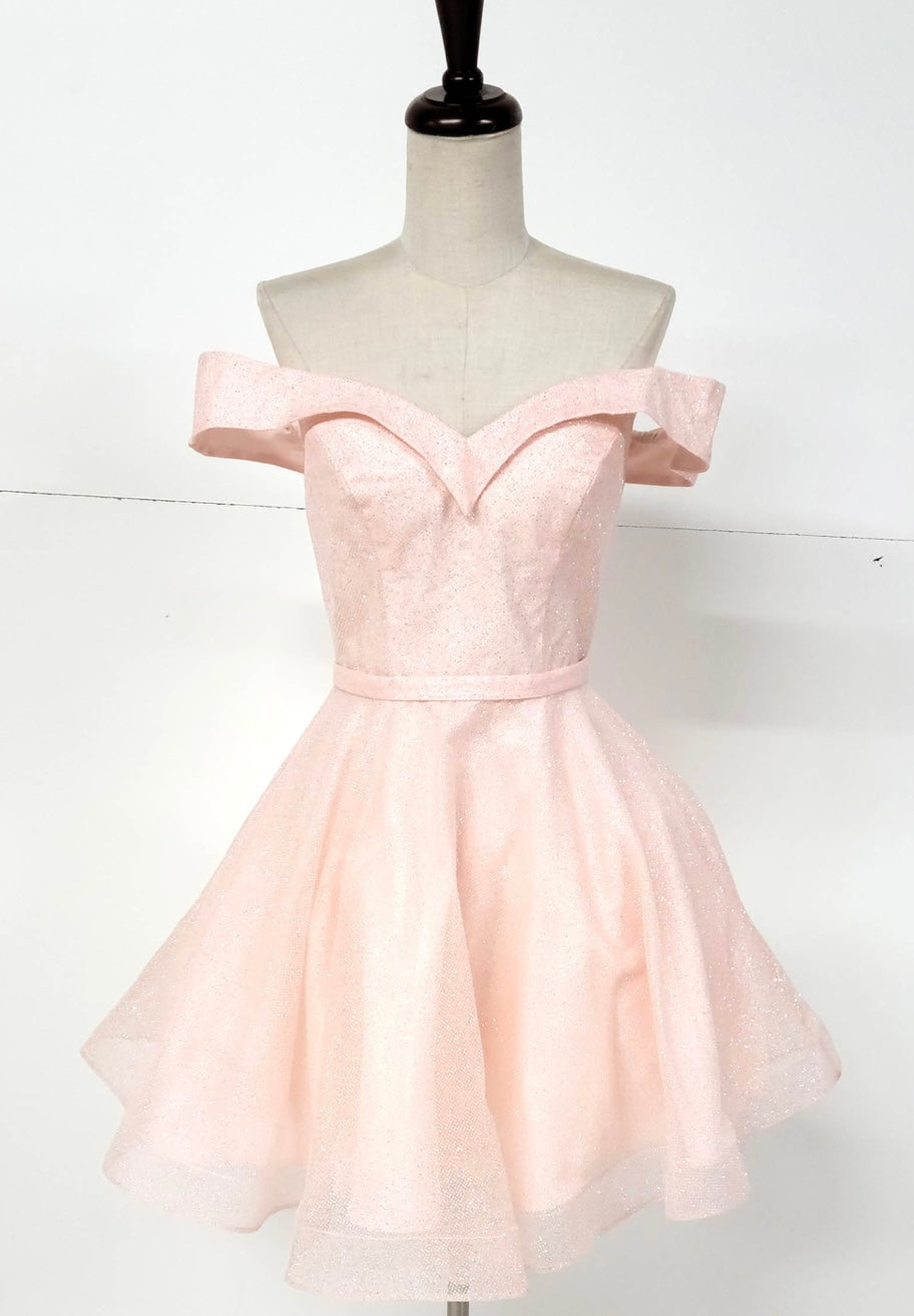 Chicas C323 Elegant Glitter Party Blue A-Line Sweetheart Fabric Dress