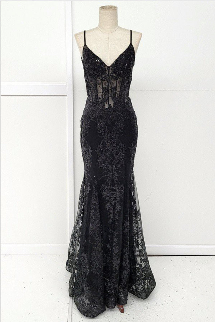 Chicas C813 Evening Mermaid Floor-Length Formal Style Fabric Dress