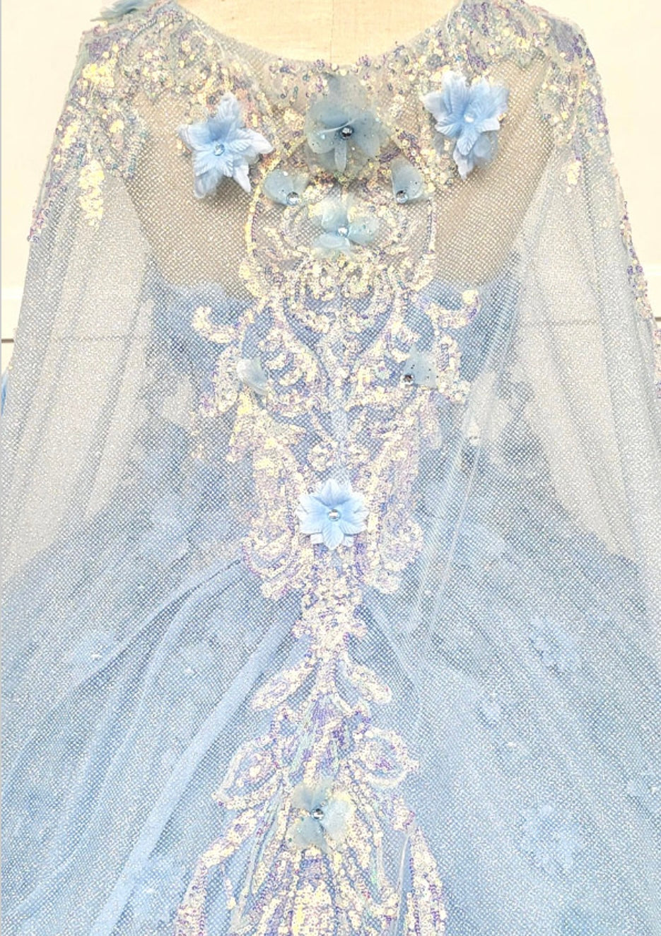 Chicas HF3044 Romantic Printed Royal BallDress Sweetheart Floral Tulle Dress