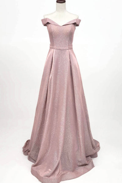 Chicas BT9017 Elegant Glitter Formal Blue BallDress Floor-Length Fabric Dress