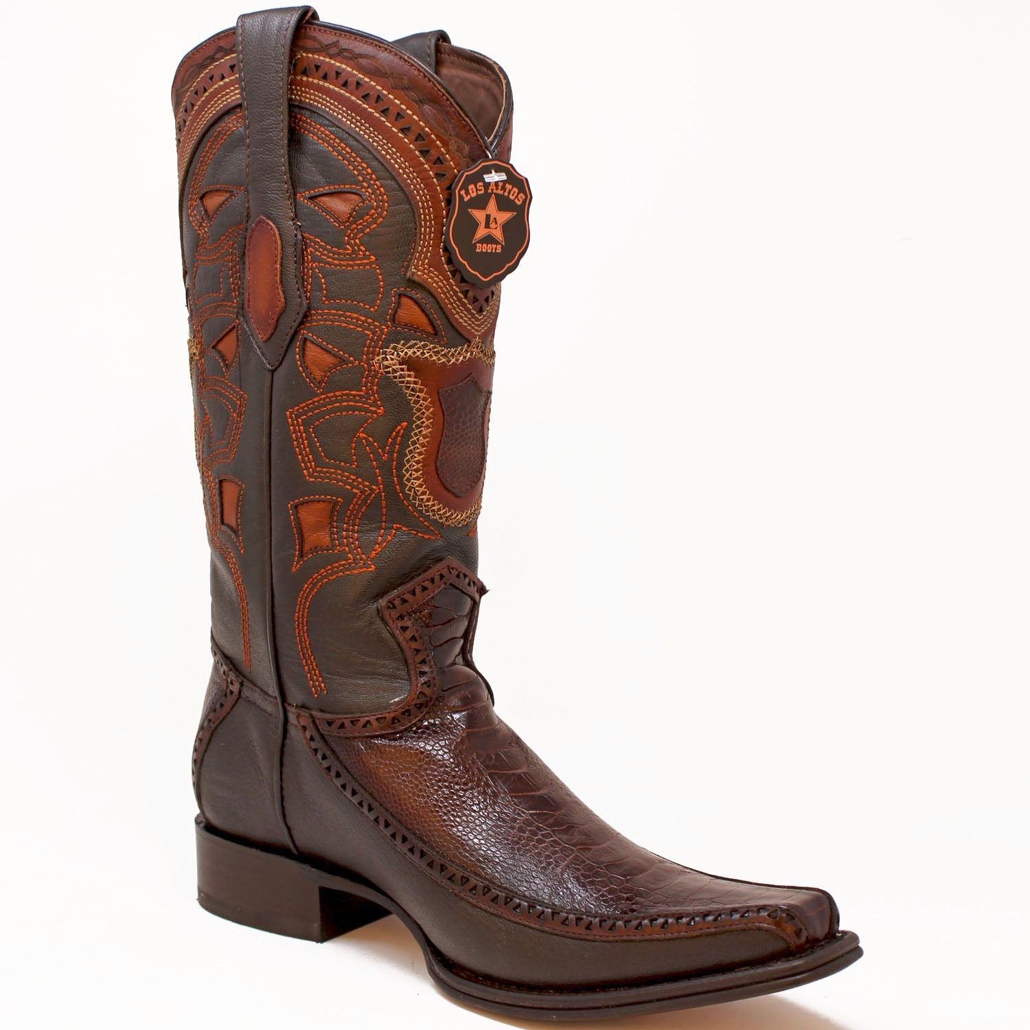 Botas de Avestruz y Venado Horma Europea LAB-76F0516