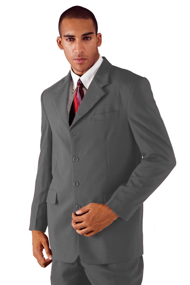 Mens 4 Button Polyester Fashion Suit