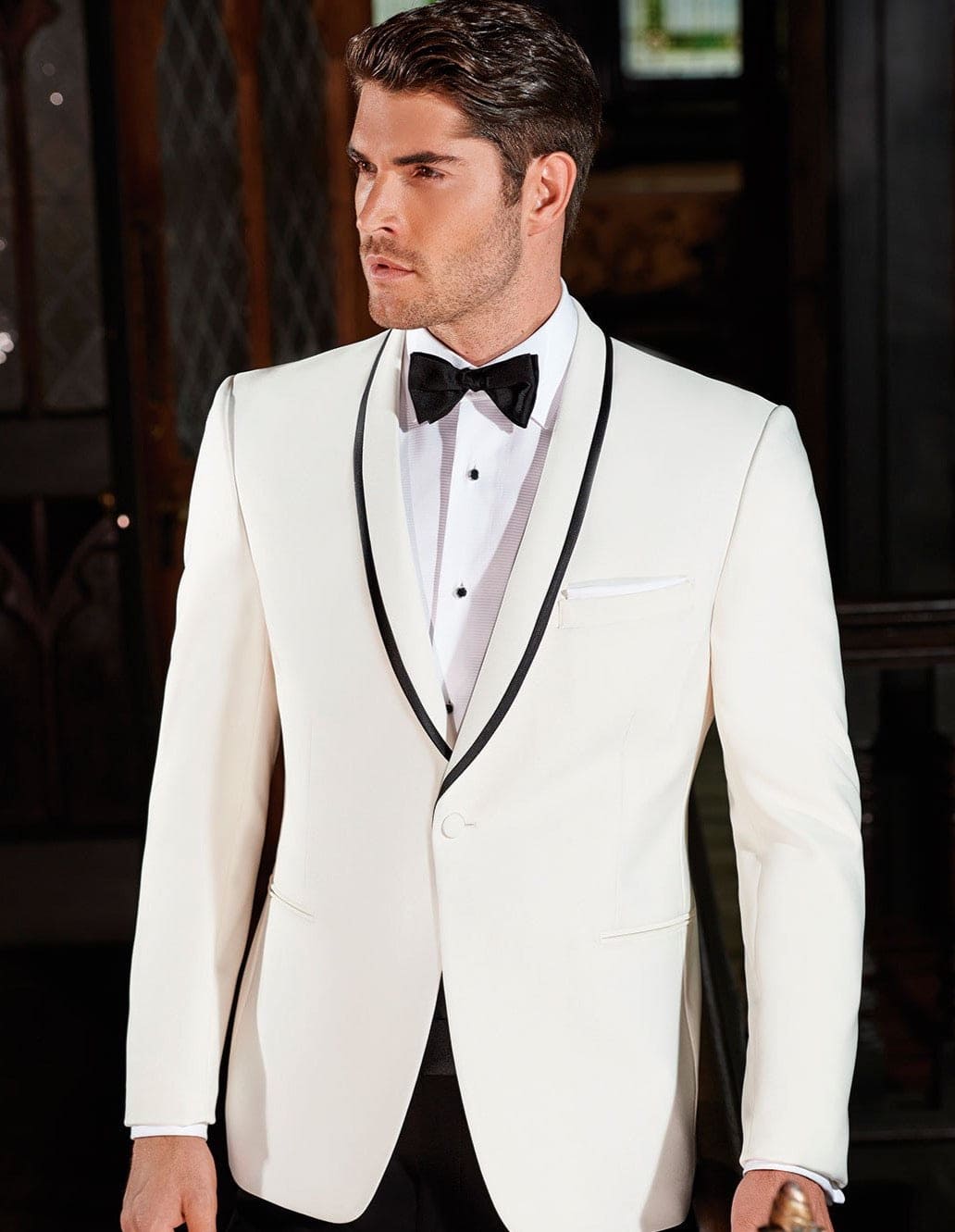 Charles Shawl Ivory Dinner Jacket for Men